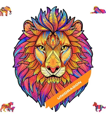UNIDRAGON MYSTERIOUS LION ROYAL SIZE 700 PIECE WOODEN JIGSAW PUZZLE - UK SELLER - Image 1 of 4