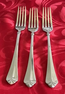 Oneida 18/10 Acero Inoxidable Juilliard Lote de 3 Tenedores de Cena 8" Casi Nuevo Pulido - Imagen 1 de 4