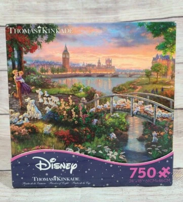 Rompecabezas Disney Thomas Kinkade 101 Dálmatas 750 Piezas Ceaco 2017 Nuevo Foto 1 de 4