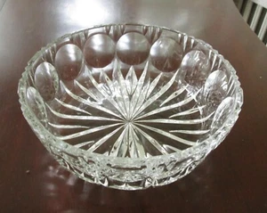 Vintage Imperlux Kristall Schale 8 1/4" Daumenabdruck Westdeutsch 24% Blei - Bild 1 von 5