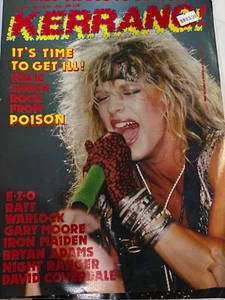 KERRANG Vintage MAGAZINE - April 1987 - Poison / Bret Michaels DB1 - Picture 1 of 1
