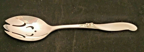 VINTAGE INTERNATIONAL SILVER MELODY STERLING SILVER PIERCED SERVING SPOON Cover