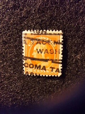 U.S. Stamps, Scott #420, Orange Red, 30 cent, U/VF/H/NG, perf 12 - Image 1 of 2