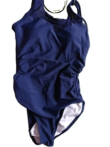 Summer Mae UK Small Navy Padded Bust Maternity Swimsuit With Harness Back - Picture 1 of 5