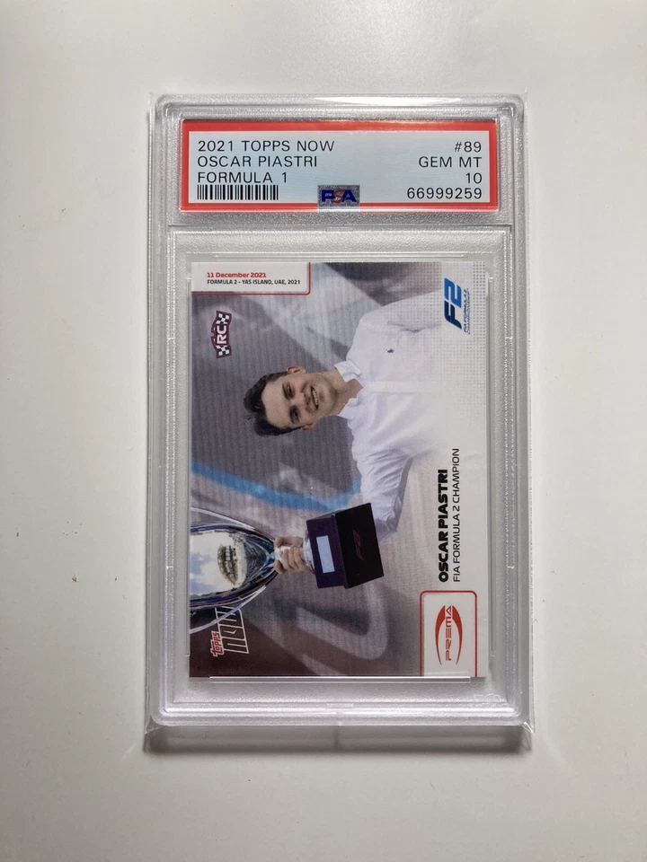 2021 Topps Now Oscar Piastri #89 F2 F1 Rookie RC PSA 10 - Image 1 of 1