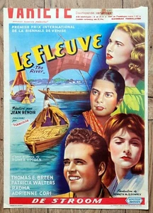 belgian poster THE RIVER, FLEUVE, NORA SWINBURNE, JEAN RENOIR, ESMOND KNIGHT - Photo 1/1