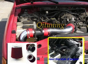 Red 2PC For 2001-2003 Ford Explorer Sport Trac 4.0L V6 Air Intake Kit + Filter - Picture 1 of 1