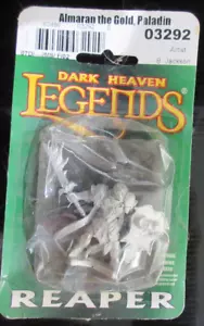 Blister Metal Reaper Dark Heaven Legends Almaran Gold Paladin - Foto 1 di 2