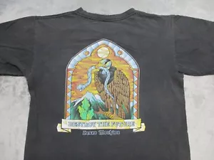 Loser Machine Company Shirt Mens Small Black Destroy Future Eagle Vulture Snake - Picture 1 of 17