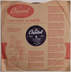 Les Paul & Mary Ford I'M CONFESSIN'/ CARIOCA shellac 78 RPM 10" Capitol 2080 - Picture 1 of 5