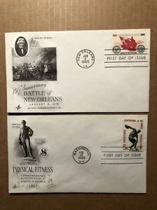 19 VERSCHIEDENE ARTCRAFT CACHET FDC’S VON 1965 - UNADRESSIERT - Bild 1 von 10