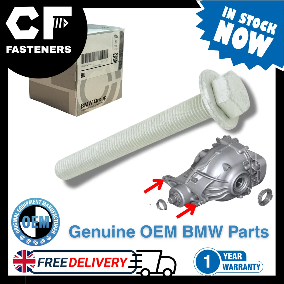 BMW New Genuine 18mm Hex-Head Bolt/Screw M12x1.5x100mm Grade 10.9 33176760343 - Image 1 of 1