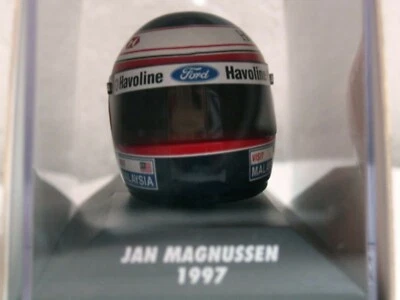 WOW EXTREMELY RARE Helmet Magnussen Arai Stewart Silverstone 1997 1:8 Minichamps - Image 1 of 3