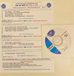 RADIO SHOW 4/5/09 BLUES DELUXE:ROD STEWART (LIVE),STEVIE RAY VAUGHAN,SAVOY BROWN - Picture 1 of 1