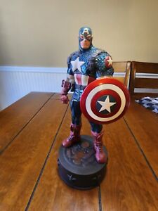 Marvel 1/6 Bowen Designs Ultimate Captain America Metallic  Statue Not Sideshow 