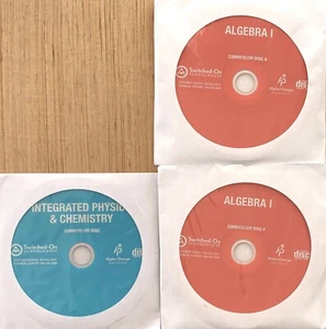 Switched on Schoolhouse 9th Grade Algebra Science CDs NO Installation Disk - Picture 1 of 2