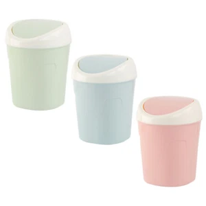 3 Pcs Desktop Garbage Container Reusable Bathroom Trash Can Office - Picture 1 of 12