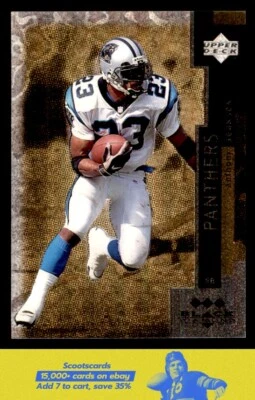 1998 Upper Deck Black Diamond Anthony Johnson Triple card #72 Carolina Panthers - Image 1 of 2