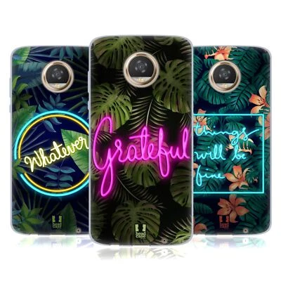 FUNDA HEAD CASE DESIGNS TIPOGRAFÍA TROPICAL GEL SUAVE PARA TELÉFONOS MOTOROLA Foto 1 de 4