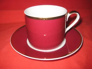 Cup and Saucer Sia Collection Marked Collectible RED Vintage Retro Tea (RARE) - Picture 1 of 11