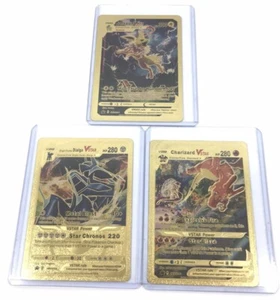 2022 Pokemon Charizard V Star Gold Foil Trading Card SWSH 262 & More 2443-L - Bild 1 von 4