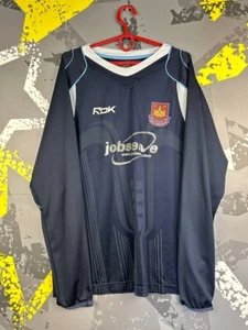 West Ham United Long Sleeve Away football shirt 2006 - 2007 Reebok Men M/L ig93 - Picture 1 of 9
