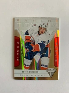 2012-13 Panini Titanium Rookies Gold #23 Matt Donovan 06/96 - New York Islanders - Picture 1 of 2
