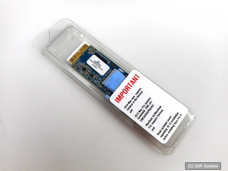 OWC Aura Pro X SSD 480GB PCI-Express, OWCS3DAPB4MB05 (MBP mid-2013-2015 MBA 2) - Bild 1 von 1