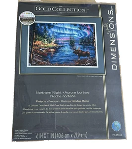 Dimensions Gold Collection Northern Night Moose Aurore Kit punto croce -m - Foto 1 di 4