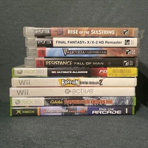 Vintage Game lot of 9 Playstation 3 Wii Xbox Xbox 360 PS3 READ - Picture 1 of 10