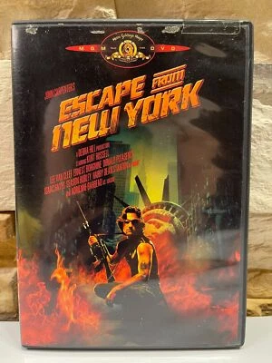 ESCAPE FROM NEW YORK 1981: KURT RUSSELL LEE VAN CLEEF ERNEST BORGNINE USED DVD - Image 1 of 4