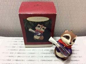 HALLMARK ACROSS THE MILES CHRISTMAS ORNAMENT 1994 New in Box Racoon - Picture 1 of 5