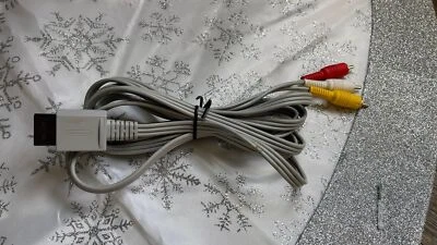 Genuine Nintendo Wii A/V AV RCA Audio Video Composite Cable Cord - OEM - RVL-009 - Image 1 of 3