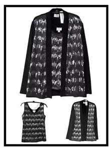CHICO'S TRAVELERS FREQUENCY SEQUIN JACKET & TANK 2 PC SET CHICO'S SIZE 0=4/6 NWT - Picture 1 of 9