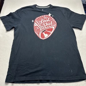 Jordan Camicia Adulto XX-Large Nero Rosso Basket The Last Shot Uomo (Difettosa) - Foto 1 di 6