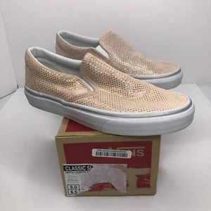 Vans “off the wall” Classic Slip On Metallic Dots Rose Women’s Shoes Sz. 6.5 M - Picture 1 of 13