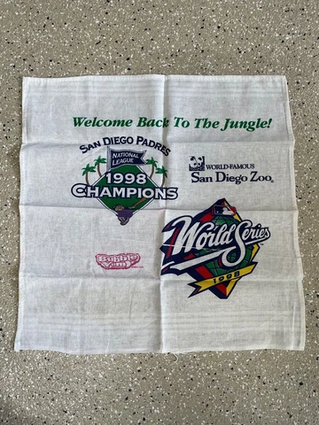 1998 San Diego Padres National League Champions / World Series Hanky- Vintage Cover