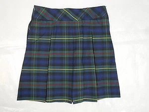 Niñas R/K Multicolor Cuadros Patada Plisada Uniforme Skort Reg y Tallas Grandes 12-12 1/2 - Imagen 1 de 6