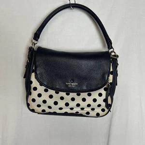 Kate Spade Black Polka Dot Crossbody Bag Mixed Media - Picture 1 of 10