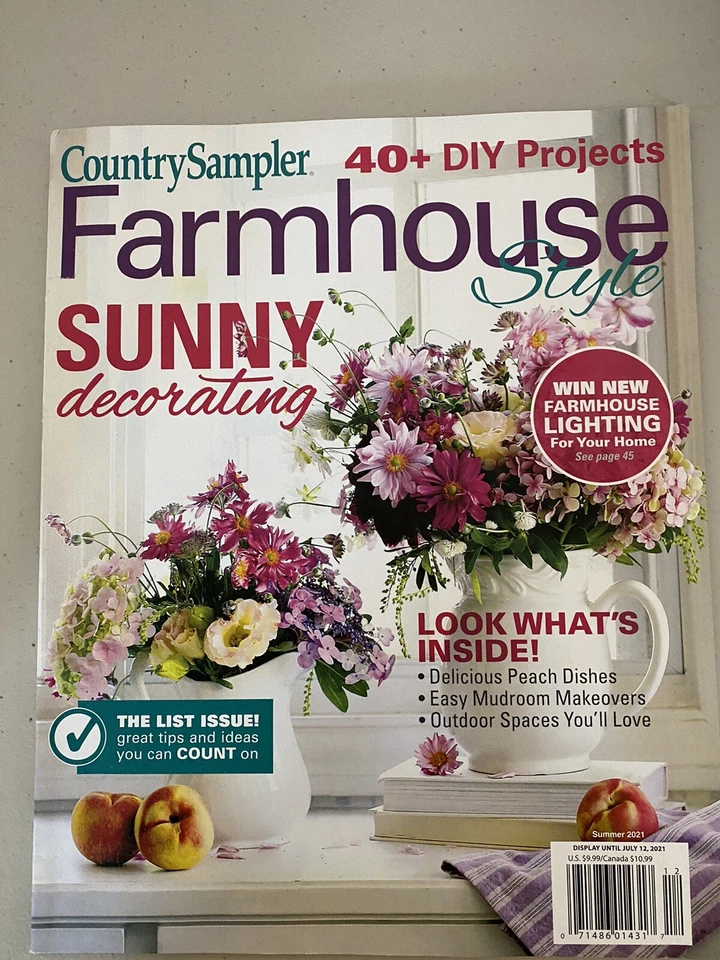Country Sampler Farmhouse Style- Summer 2021-Sunny Decorating, Mudroom Makeover - Image 1 of 1