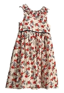 Laura Ashley London Beautiful Little Girl Cotton Embellished Dress Size 6 - Picture 1 of 13