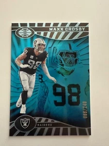 2024 Panini Illusions Maxx Crosby #48 Light Blue Collection /249 - Bild 1 von 3