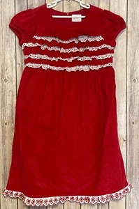 Vestido Hanna Andersson Anderson Niñas Rojo Pana Lunares Manga Corta 140 10  - Imagen 1 de 2