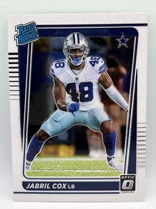 2021 Panini Donruss Optic Jabril Cox Rated Rookie Base #286 - Dallas Cowboys - Picture 1 of 2