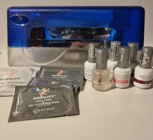 Lechat 9 Watt UV Nail Dryer Lamp And Accessories Gels Wipes - Picture 1 of 13
