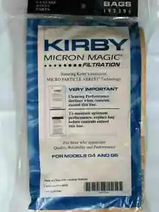 9 KIRBY VACUUM CLEANER BAGS G3 G4 G5 G6 ULTIMATE G G7 G7D MICRON MAGIC 197394 - Picture 1 of 1