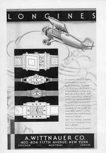 1932 Longines Watches Wittnauer Old Print AD, Unique Gift Idea! (311) - Picture 1 of 1