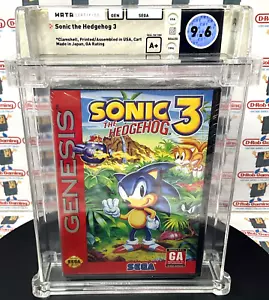 1st Print Sonic the Hedgehog 3 JAPAN Clamshell Sega Genesis Sealed VGA WATA CGC - Picture 1 of 23