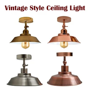 Vintage Deckenleuchte Beschlag Industrie verstellbar Unterputz Deckenlampe E27 - Bild 1 von 18