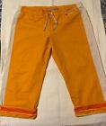 Vintage Y2K Nike Sportswear Women's Size XL  Orange Activewear Capri Track Pants